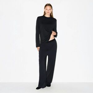 SKIMS Boyfriend Loose Pant in Onyx